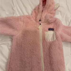 Patagonia Pink Fleece Kids One Piece